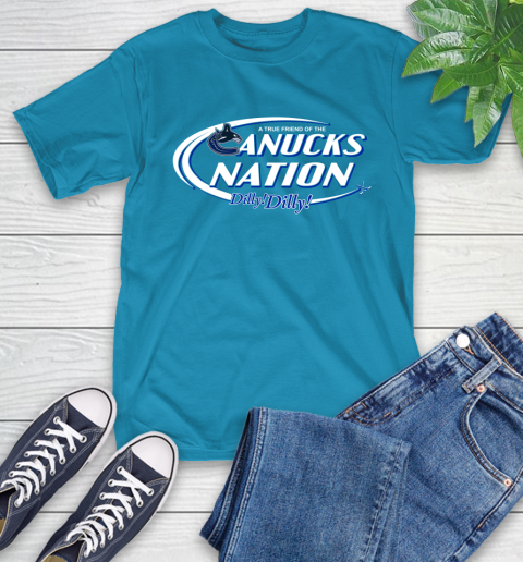 NHL A True Friend Of The Vancouver Canucks Dilly Dilly Hockey Sports T-Shirt 9