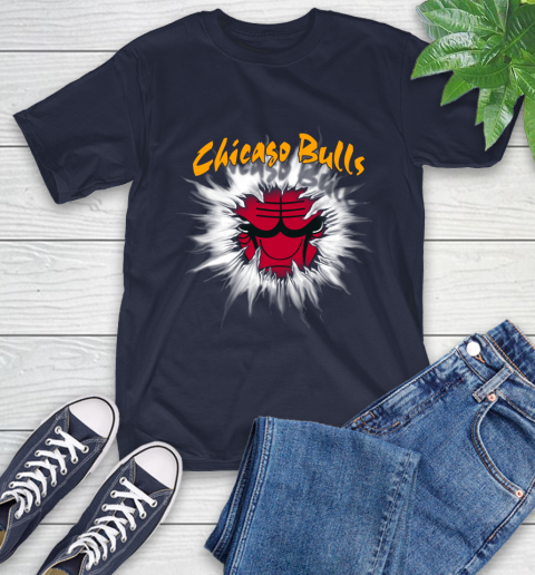 Chicago Bulls NBA Basketball Rip Sports T-Shirt 3