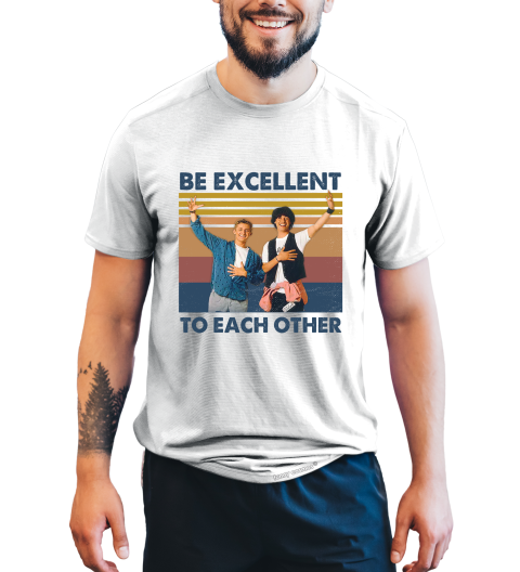 Bill And Ted's Excellent Adventure Vintage Tshirt, Ted Bill T Shirt, Be Excellent To Each Other Shirt