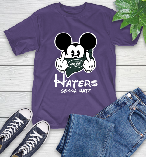 NFL New York Jets Haters Gonna Hate Mickey Mouse Disney Football T Shirt T-Shirt 5