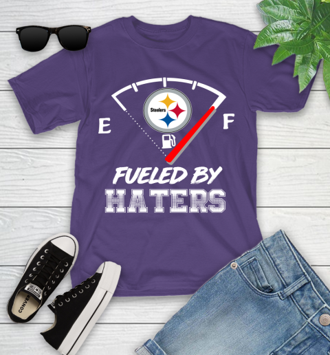 Pittsburgh Steelers NFL Football Fueled By Haters Sports Youth T-Shirt 3