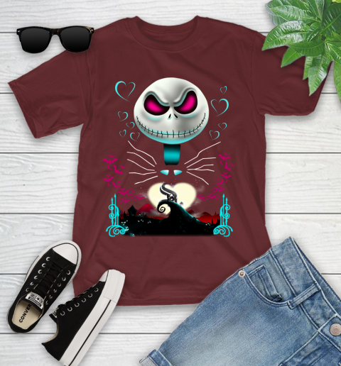 MLB Chicago White Sox Jack Skellington Sally The Nightmare Before Christmas Baseball Youth T-Shirt 14