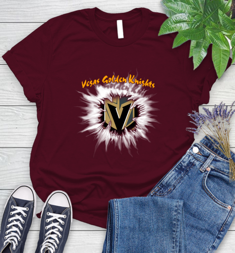 Vegas Golden Knights NHL Hockey Adoring Fan Rip Sports Women's T-Shirt 7