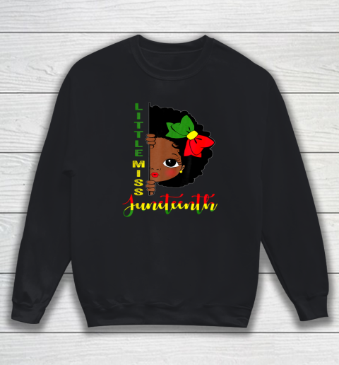 Black Girl, Women Shirt Little Miss Juneteenth Girl Toddler Black History Month Sweatshirt
