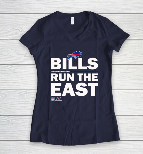 Bills Run The East Shirt Women's V-Neck T-Shirt 7