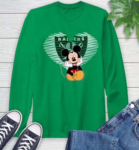NFL Oakland Raiders The Heart Mickey Mouse Disney Football T Shirt_000 Long Sleeve T-Shirt 8