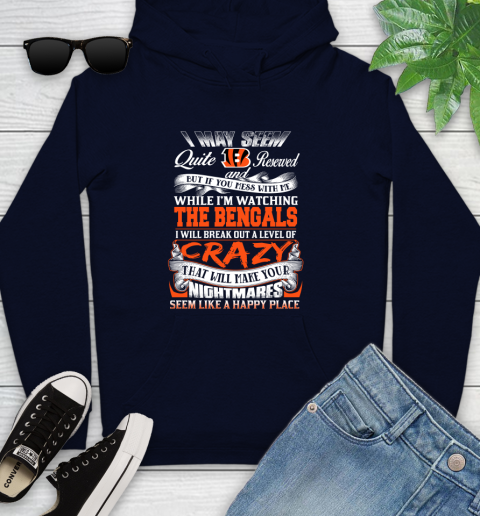 Cincinnati Bengals NFL Football Don't Mess With Me While I'm Watching My Team Youth Hoodie - Image 4
