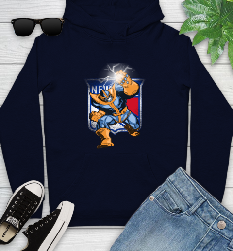 New York Rangers NHL Hockey Thanos Avengers Infinity War Marvel Youth Hoodie 3