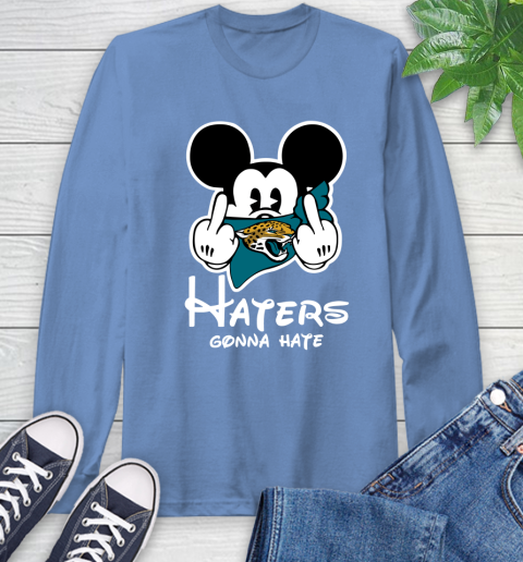 NFL Tennessee Titans Houston Texans Haters Gonna Hate Mickey Mouse Disney Football T Shirt Long Sleeve T-Shirt 12