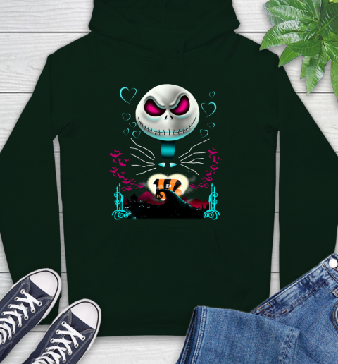 NFL Cincinnati Bengals Jack Skellington Sally The Nightmare Before Christmas Football Hoodie 12
