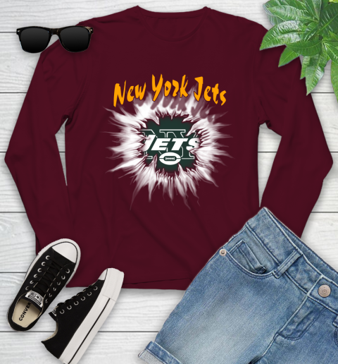 New York Jets NFL Football Adoring Fan Rip Sports Youth Long Sleeve 6