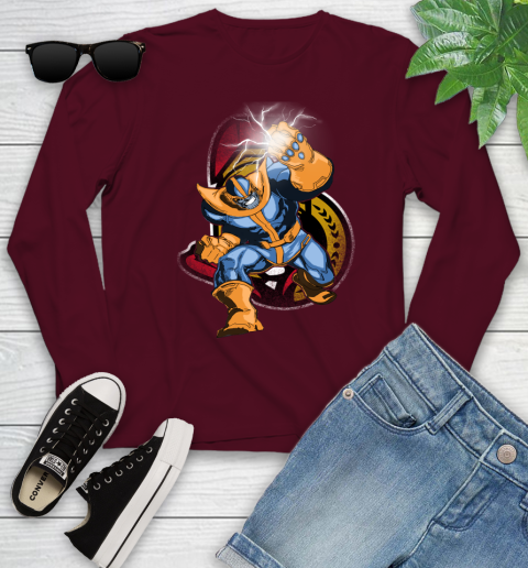 Ottawa Senators NHL Hockey Thanos Avengers Infinity War Marvel Youth Long Sleeve 6