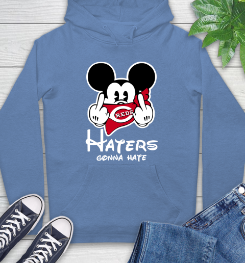 MLB Cincinnati Reds Haters Gonna Hate Mickey Mouse Disney Baseball T Shirt_000 Hoodie 11