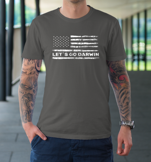 Lets Go Darwin Funny Sarcastic Us Flag T-Shirt 14