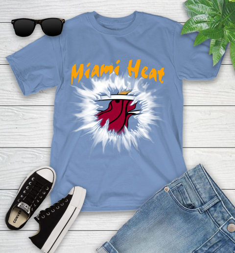 Miami Heat NBA Basketball Rip Sports Youth T-Shirt 15