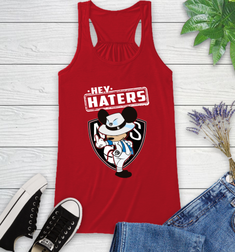 NBA Hey Haters Mickey Basketball Sports Brooklyn Nets Racerback Tank 5