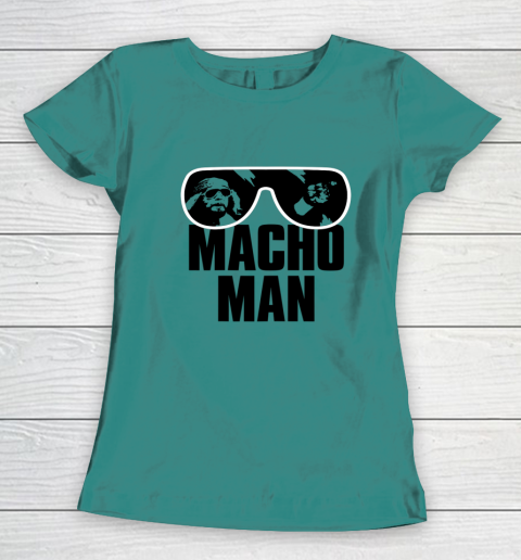 Macho Man Shirt Savage Sunglasses Graphic Women's T-Shirt 16