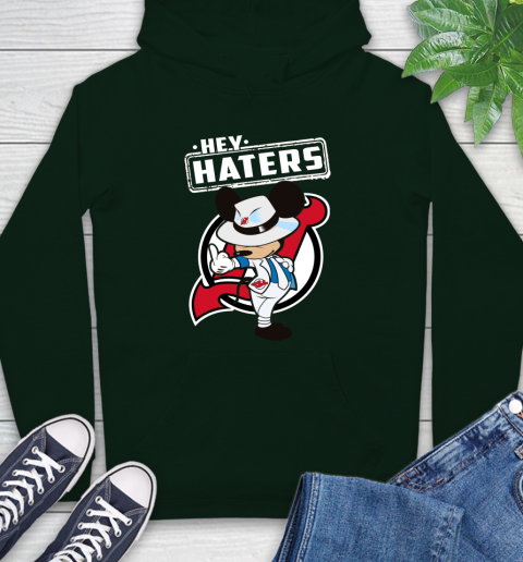 NHL Hey Haters Mickey Hockey Sports New Jersey Devils Hoodie 12