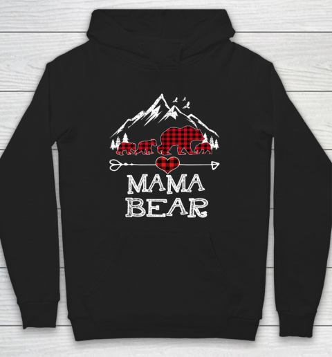 Mama bear buffalo shop plaid hoodie