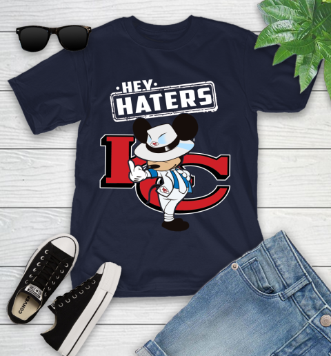 NFL Hey Haters Mickey Football Sports Kansas City Chiefs Youth T-Shirt 2