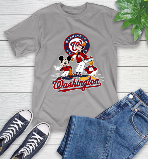 MLB Washington Nationals Mickey Mouse Donald Duck Goofy Baseball T Shirt T-Shirt 6