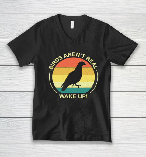 Birds Aren't Real T Shirt  Wake Up V-Neck T-Shirt
