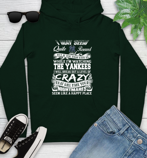 New York Yankees MLB Baseball Don't Mess With Me While I'm Watching My Team Youth Hoodie 14