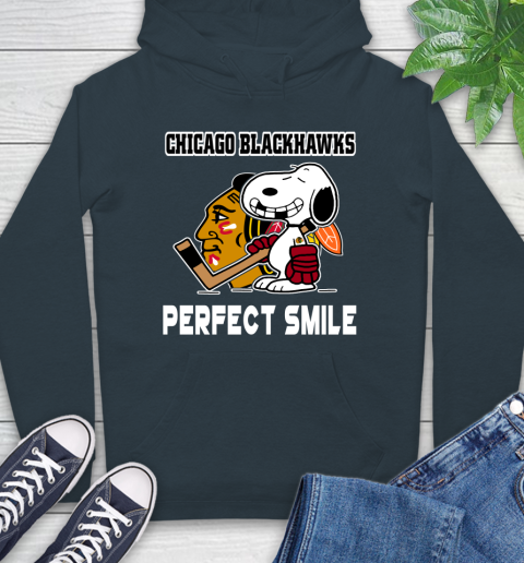 NHL Chicago Blackhawks Snoopy Perfect Smile The Peanuts Movie Hockey T Shirt Hoodie 7