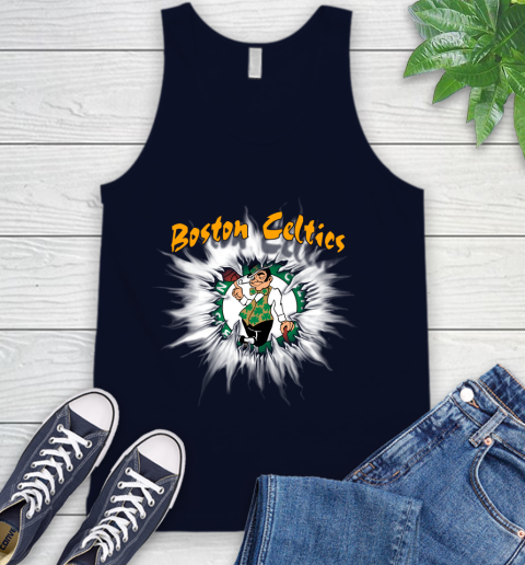 Boston Celtics NBA Basketball Rip Sports Tank Top 2