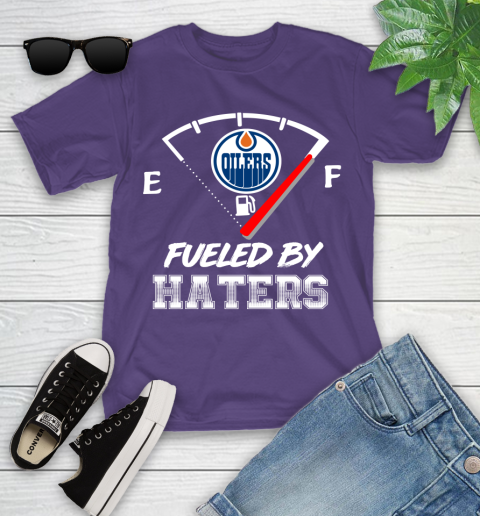 Edmonton Oilers NHL Hockey Fueled By Haters Sports Youth T-Shirt 3