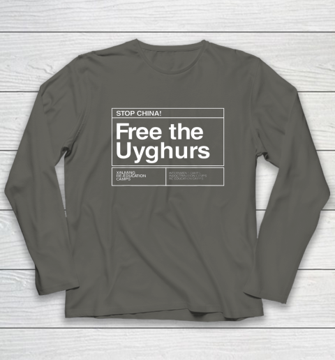 Free the Uyghurs Stop China Long Sleeve T-Shirt 4