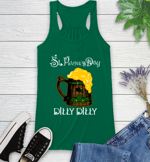 NHL San Jose Sharks St Patrick's Day Dilly Dilly Beer Hockey Sports Racerback Tank 6