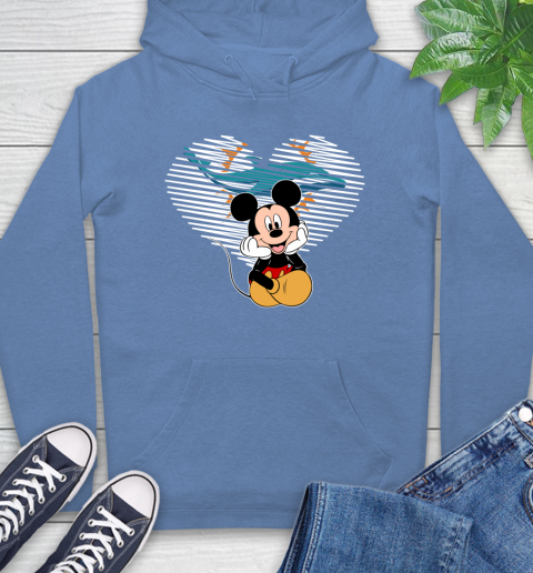 NFL Miami Dolphins The Heart Mickey Mouse Disney Football T Shirt_000 Hoodie 11