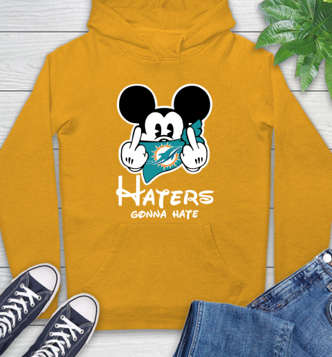 NFL Miami Dolphins Haters Gonna Hate Mickey Mouse Disney Football T Shirt Hoodie 2
