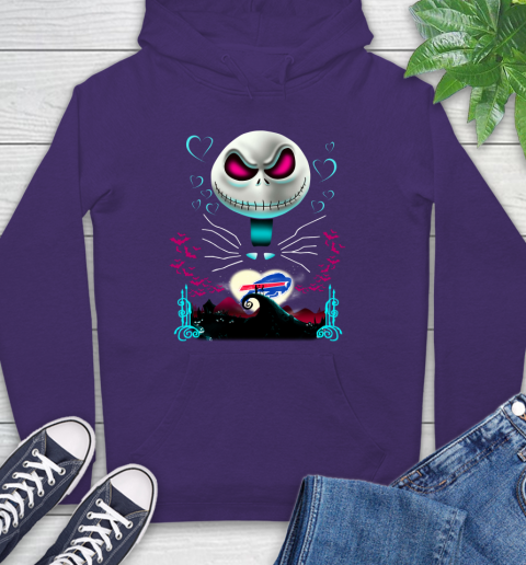NFL Buffalo Bills Jack Skellington Sally The Nightmare Before Christmas Football Hoodie 5
