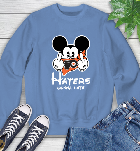 NHL Philadelphia Flyers Haters Gonna Hate Mickey Mouse Disney Hockey T Shirt Sweatshirt 11