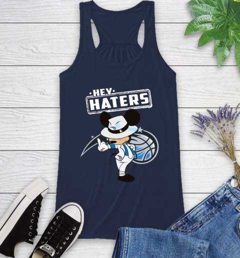 NBA Hey Haters Mickey Basketball Sports Orlando Magic Racerback Tank 9