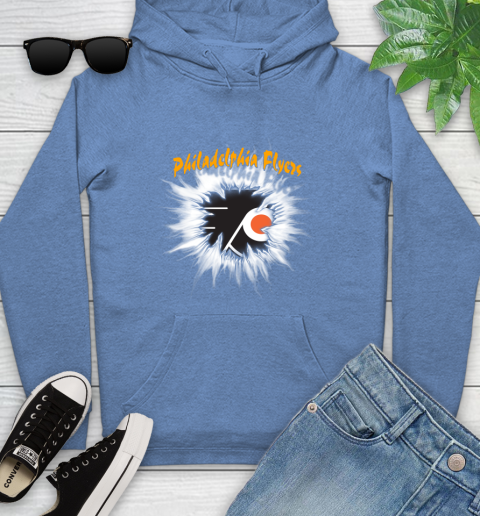 Philadelphia Flyers NHL Hockey Adoring Fan Rip Sports Youth Hoodie 13