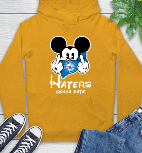 NBA Philadelphia 76ers Haters Gonna Hate Mickey Mouse Disney Basketball T Shirt Hoodie 2