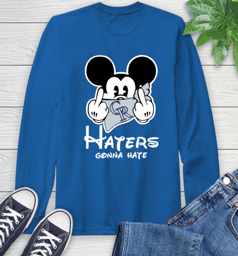 MLB Colorado Rockies Gonna Hate Mickey Mouse Disney Baseball T Shirt_000 Long Sleeve T-Shirt 10