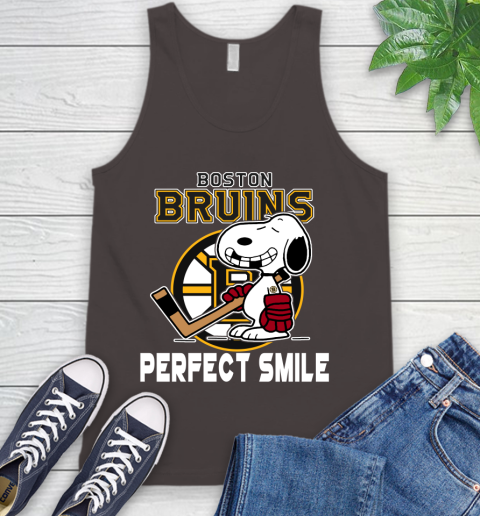 NHL Boston Bruins Snoopy Perfect Smile The Peanuts Movie Hockey T Shirt Tank Top 6