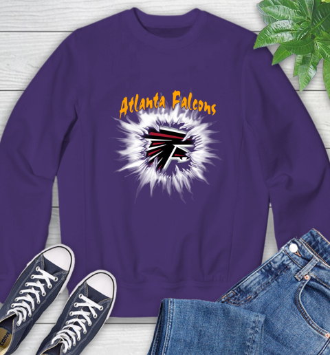 Atlanta Falcons NFL Football Adoring Fan Rip Sports Sweatshirt 4