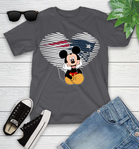 NFL New England Patriots The Heart Mickey Mouse Disney Football T Shirt_000 Youth T-Shirt 6