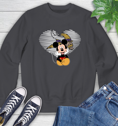 NFL Minnesota Vikings The Heart Mickey Mouse Disney Football T Shirt_000 Sweatshirt 6