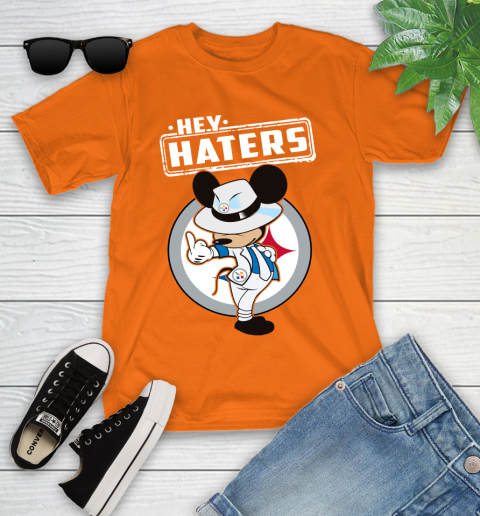 NFL Hey Haters Mickey Football Sports Pittsburgh Steelers Youth T-Shirt 9