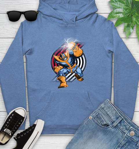 Portland Trail Blazers NBA Basketball Thanos Avengers Infinity War Marvel Youth Hoodie 13
