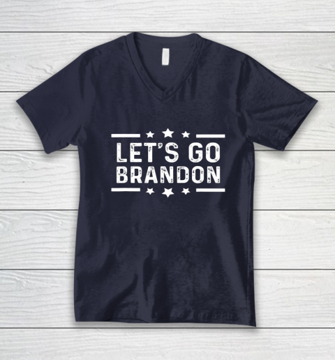 Let's Go Brandon Joe Biden Funny Trendy Sarcastic V-Neck T-Shirt 2