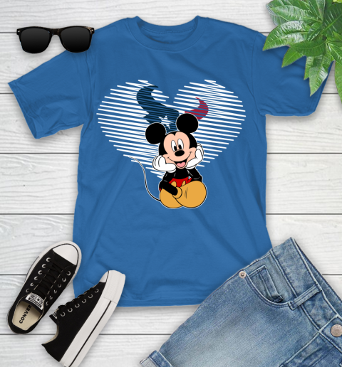NFL Houston Texans The Heart Mickey Mouse Disney Football T Shirt_000 Youth T-Shirt 12
