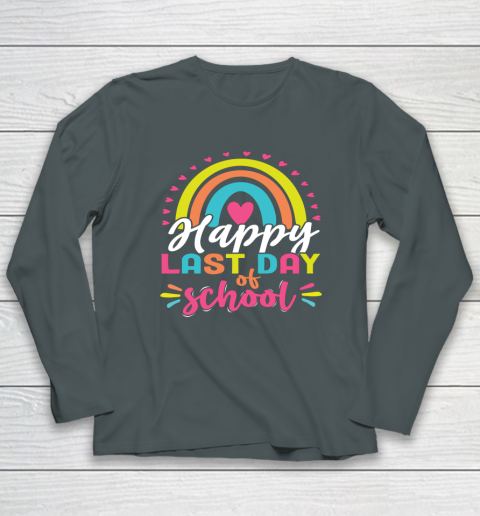 Happy Last Day of School Teacher Student Graduation Long Sleeve T-Shirt 3