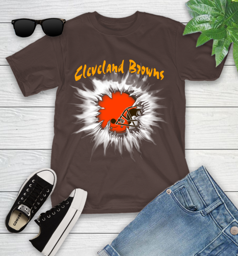 Cleveland Browns NFL Football Adoring Fan Rip Sports Youth T-Shirt 7
